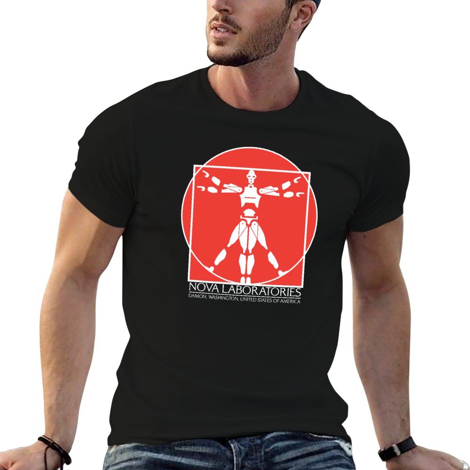 Men'S Fashion Nova Shirts - Футболка Nova Laboratories Text 02, модная