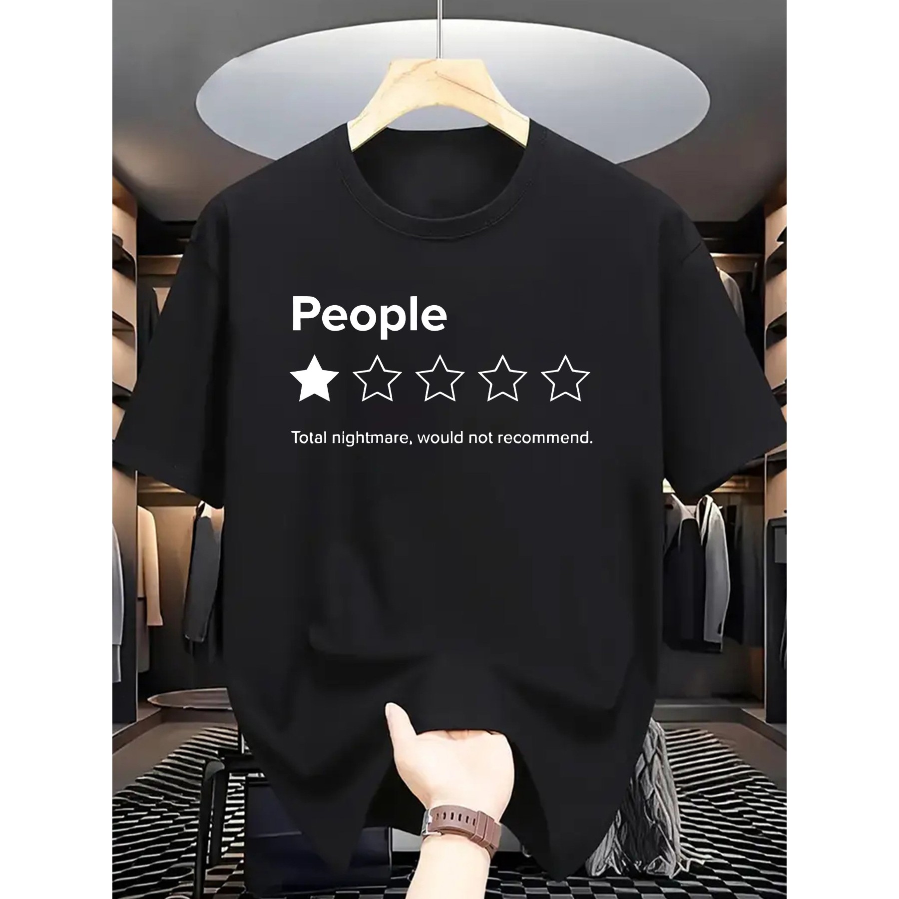 Men'S Fashion Reviews - Мужская футболка с принтом и надписью