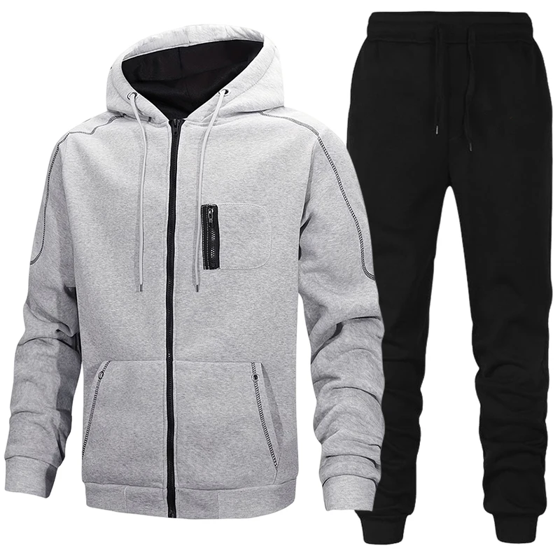 Jacket Mens Fashion - Модный мужской спортивный костюм: повседневная толстовка