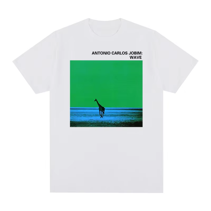 Men'S Fashion Nova Shirts - Винтажная футболка Wave ANTONIO CARLOS JOBIM