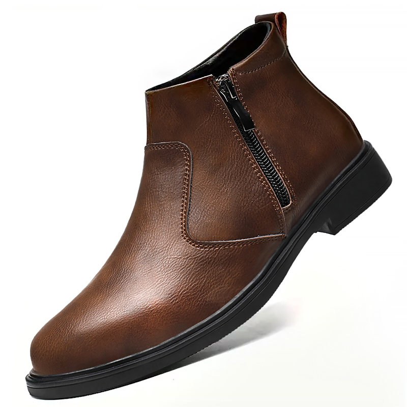 Chelsea Boots Men - Новые осенне-зимние мужские кожаные ботинки на