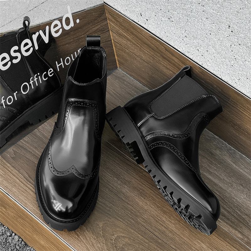 Chelsea Boots Men - Мужские модные ботинки «Челси» большого размера