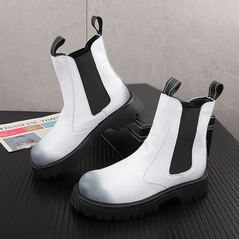 Chelsea Boots Men - Мужские роскошные модные ботинки из натуральной