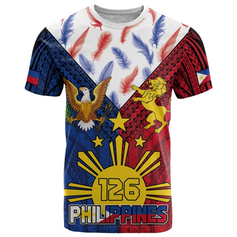 Men'S Fashion Philippines - Футболка с 3D-принтом ко Дню независимости