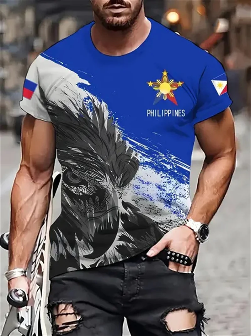 Men'S Fashion Philippines - Мужская футболка с принтом филиппинского флага