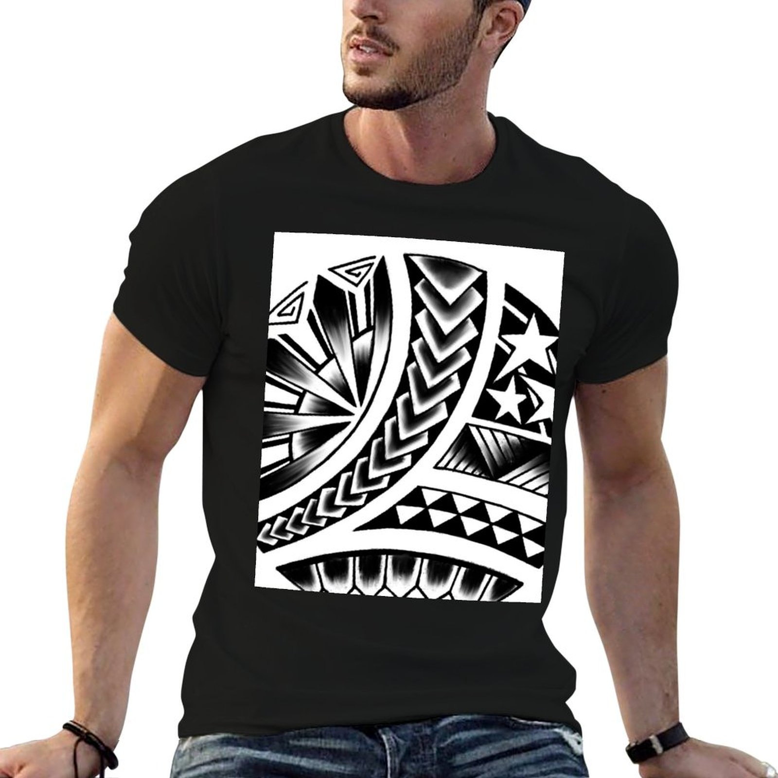 Men'S Fashion Philippines - Футболка с традиционным филиппинским искусством, модная