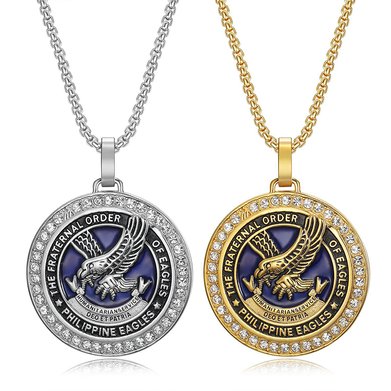 Men'S Fashion Philippines - Хип-хоп Bling Iced Out из нержавеющей