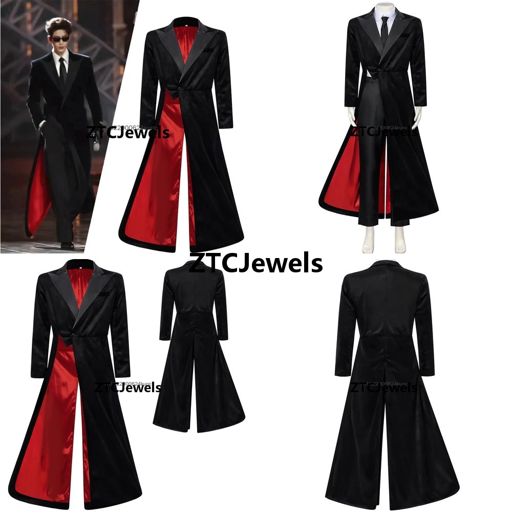 Jacket Mens Fashion - Куртка-ветровка в стиле Чжан Линхэ, черно-красная,