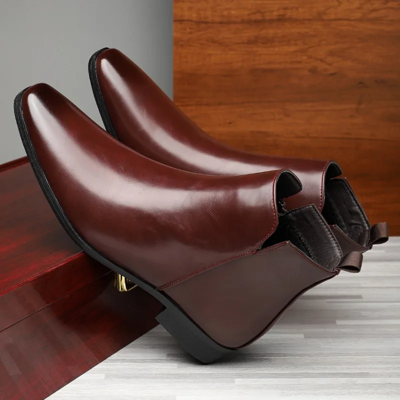 Chelsea Boots Men - Новые мужские ботинки, классические ботинки «Челси»,