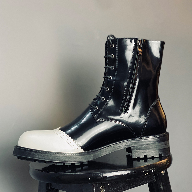 Мужские черно-белые мотоциклет – обзор и цена Chelsea Boots Men