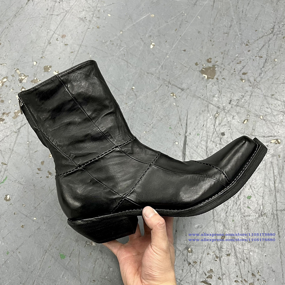 Черные кожаные мужские ботинки – обзор и цена Chelsea Boots Men