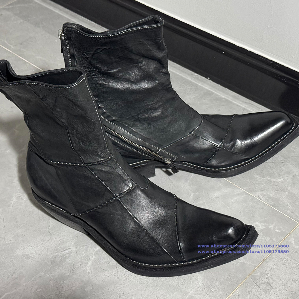 Черные кожаные мужские ботинки – обзор и цена Chelsea Boots Men