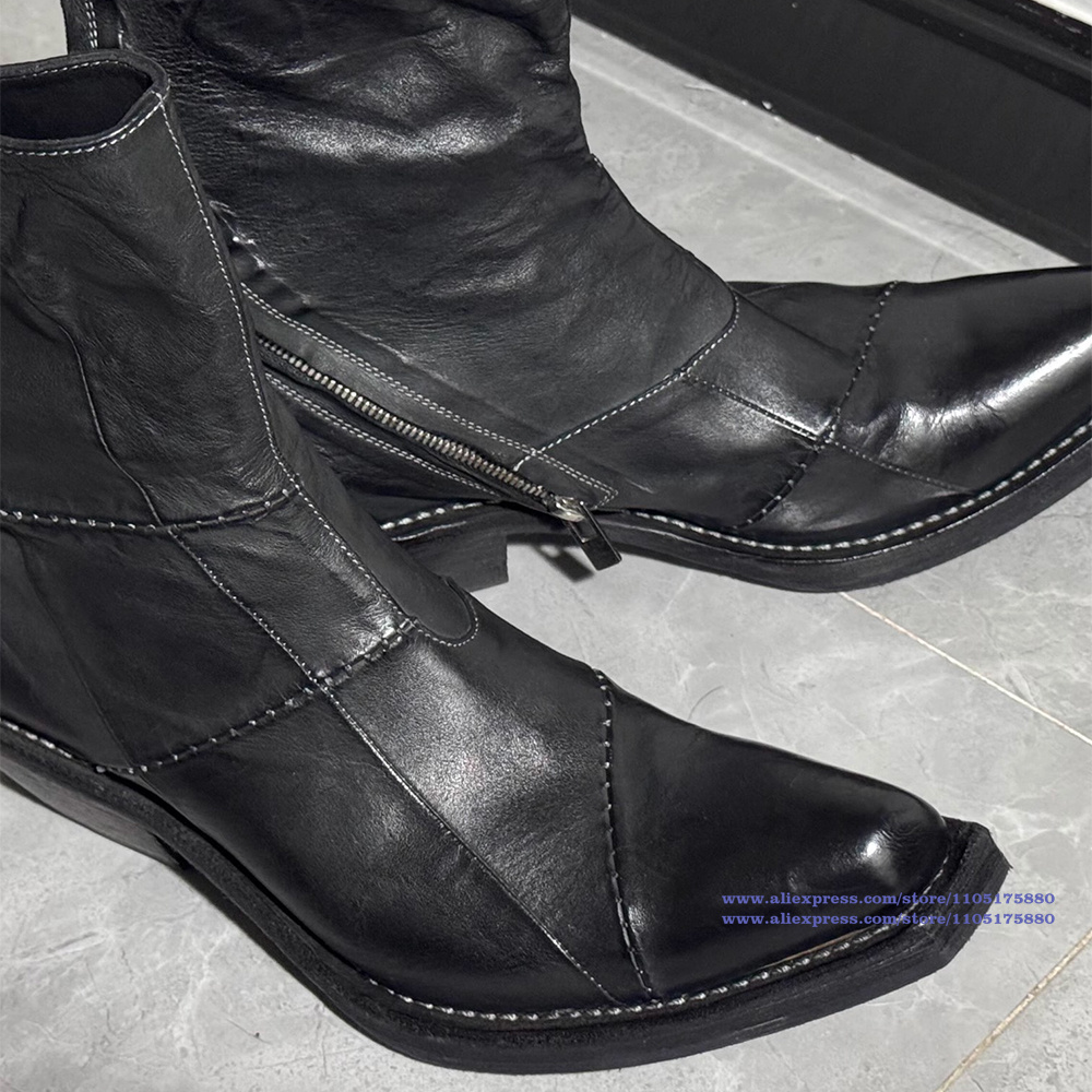 Черные кожаные мужские ботинки – обзор и цена Chelsea Boots Men