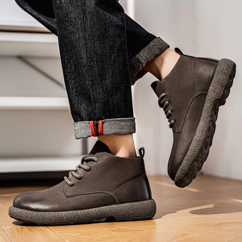 Мужские ботильоны Коричневые к – обзор и цена Chelsea Boots Men