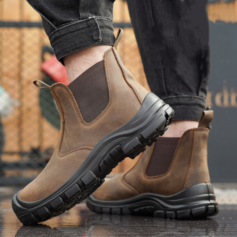 Мужские модные стальные носки  – обзор и цена Chelsea Boots Men