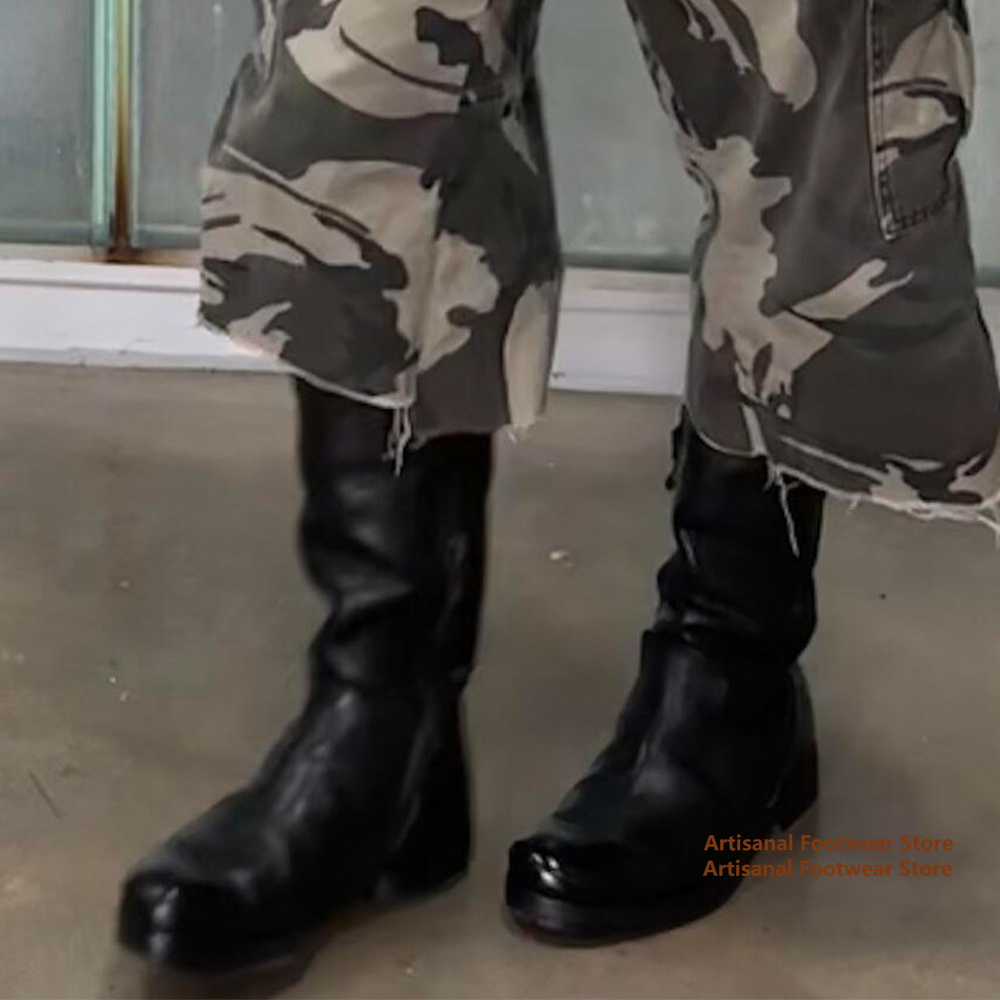 Мужские высокие мотоциклетные  – обзор и цена Chelsea Boots Men