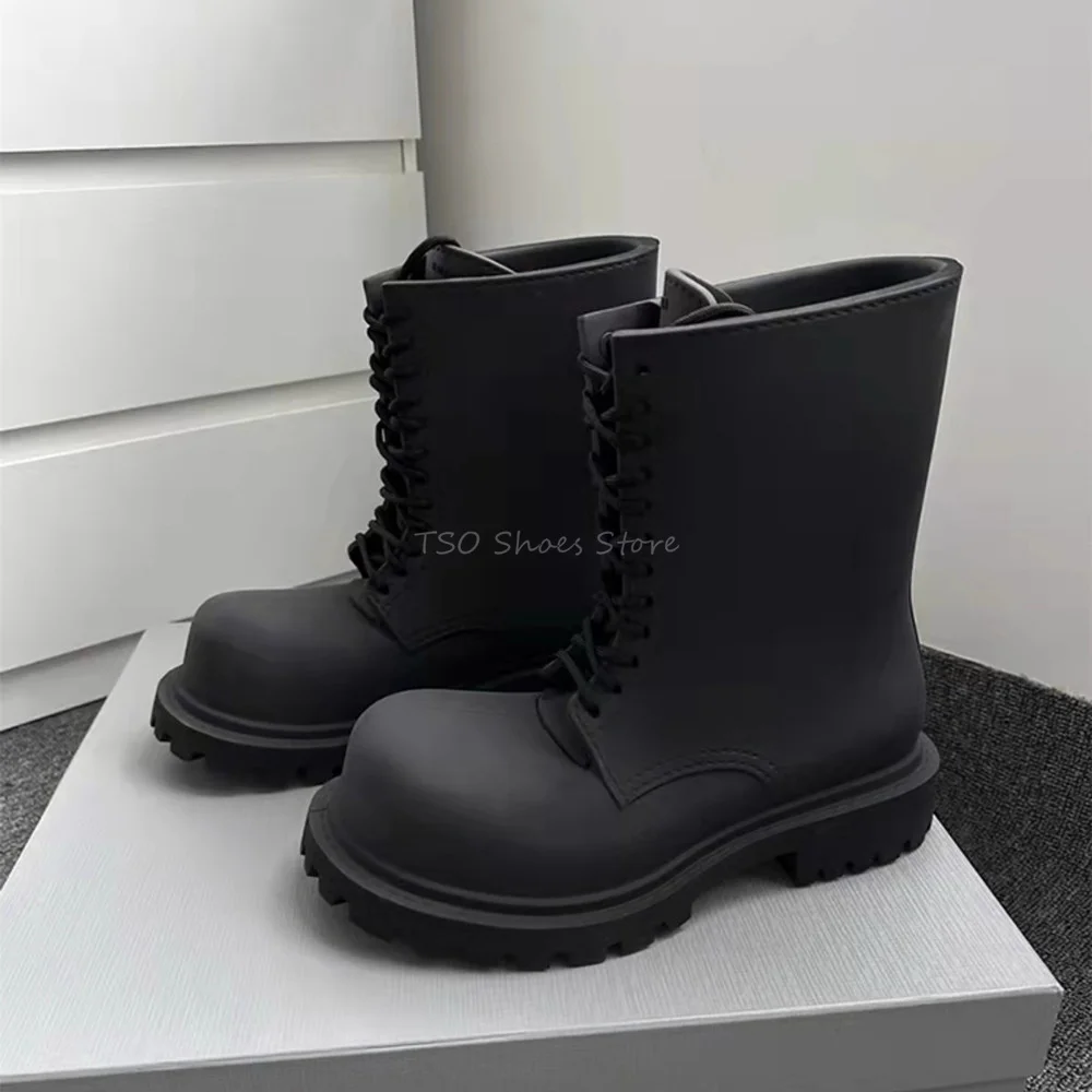 Черные ботинки с толстой подош – обзор и цена Chelsea Boots Men