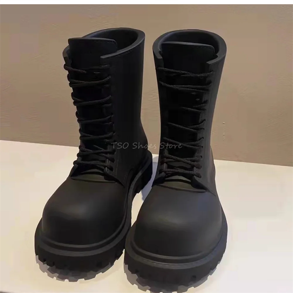 Черные ботинки с толстой подош – обзор и цена Chelsea Boots Men