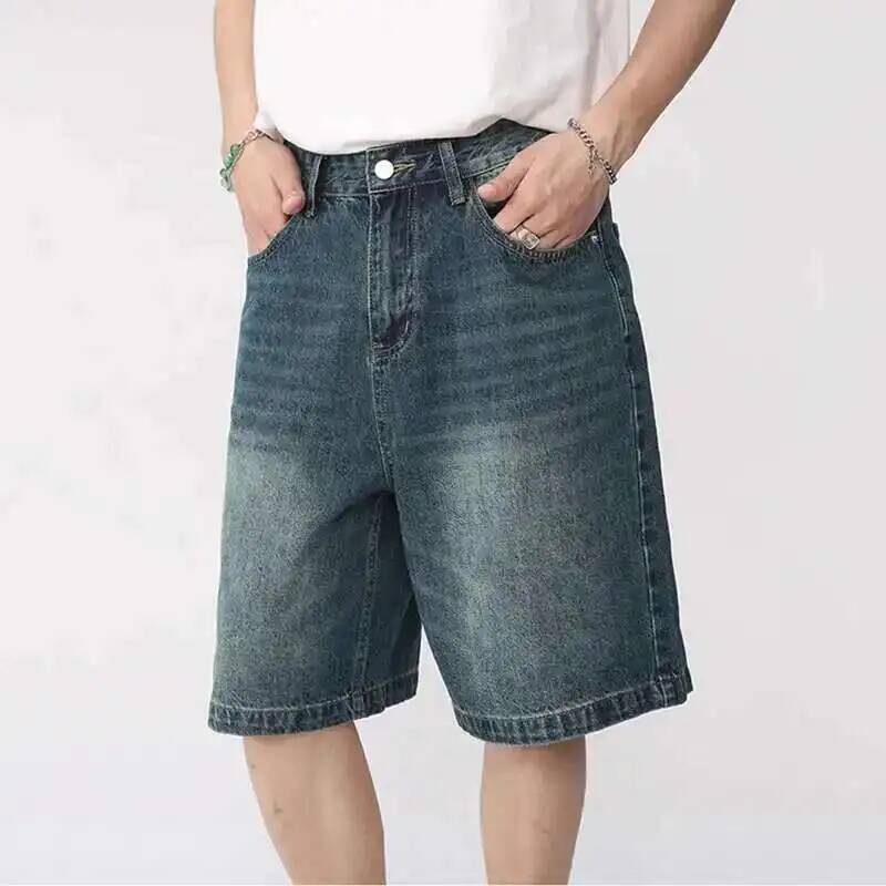 Летние джинсовые шорты мужские – обзор и цена Men Fashion Korean Style