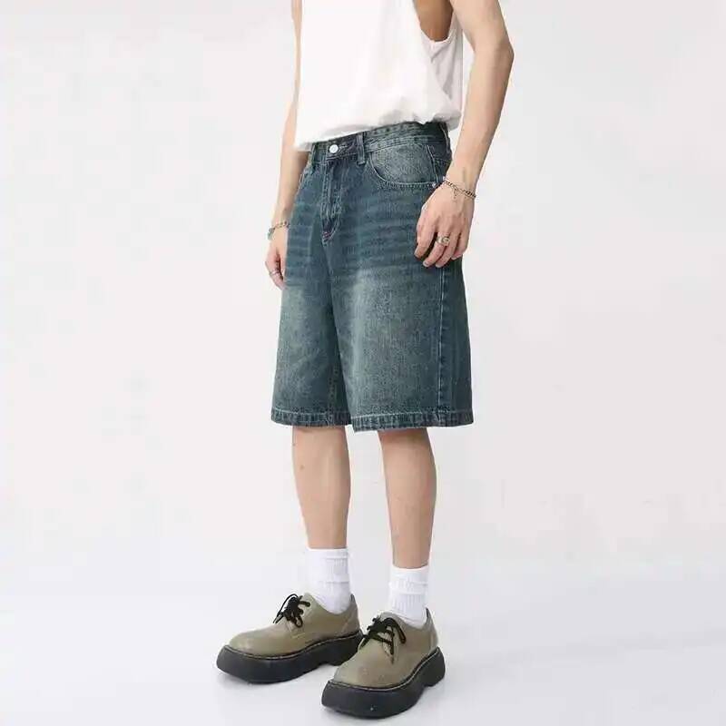 Летние джинсовые шорты мужские – обзор и цена Men Fashion Korean Style