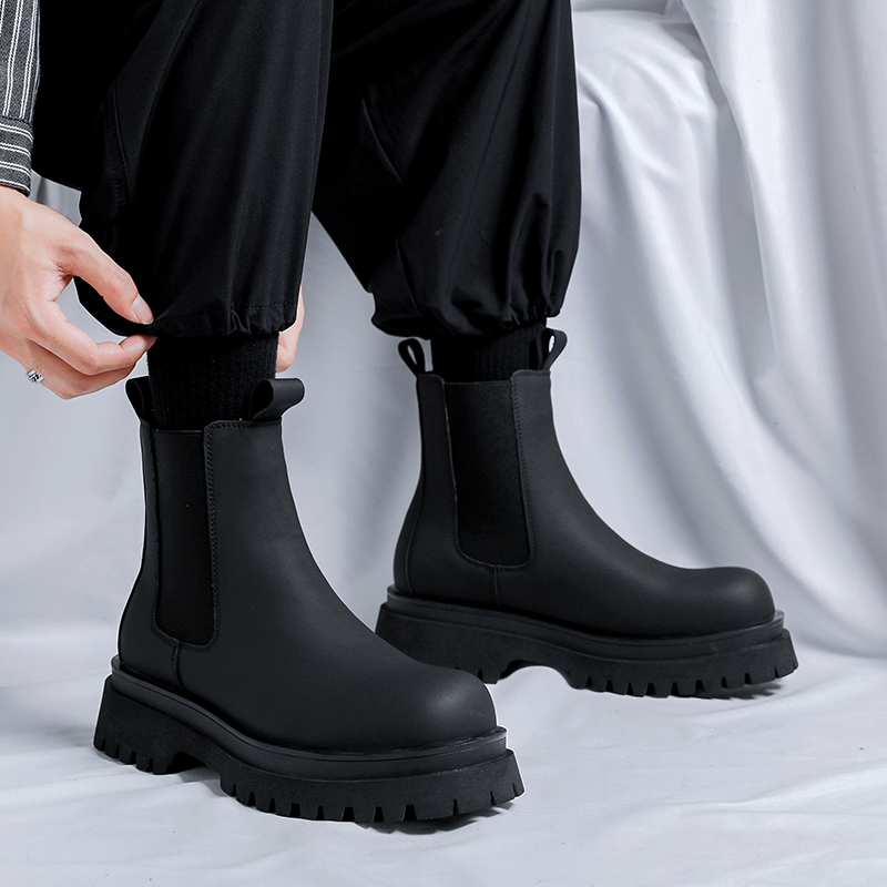 Мужские черные высокие ботинки – обзор и цена Chelsea Boots Men
